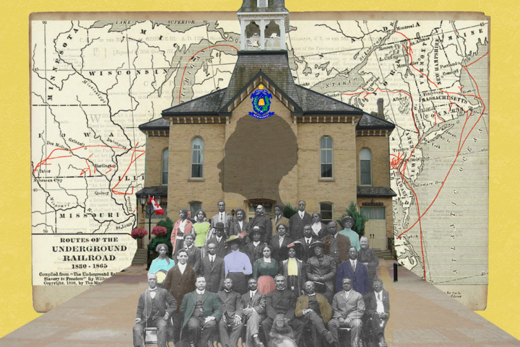 Illustration depicting prominent individuals from black history of York Region