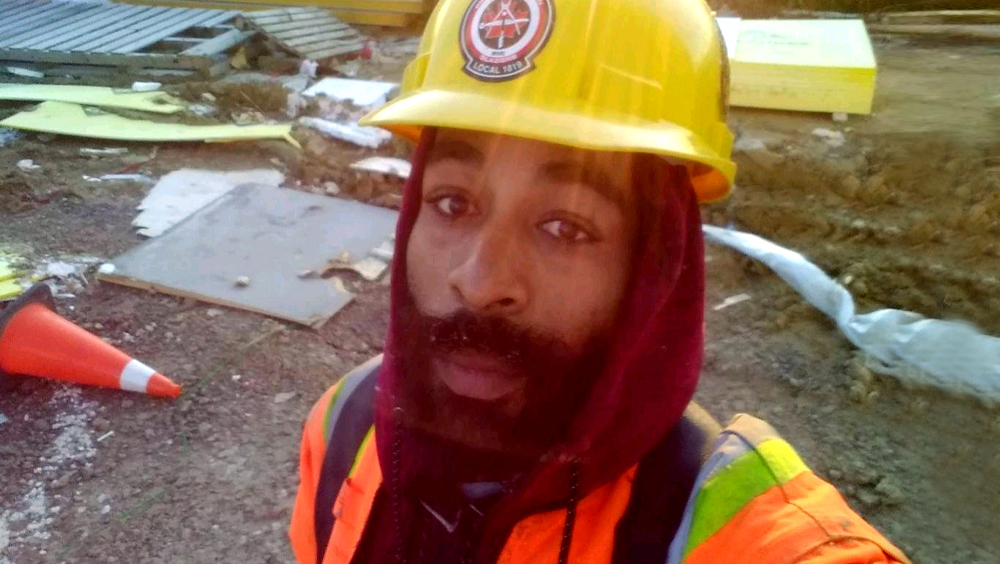 Jermaine on construction site