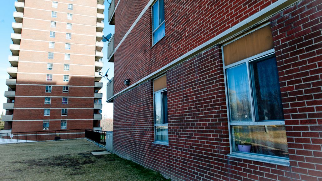 Two aging high-rises in the GTA