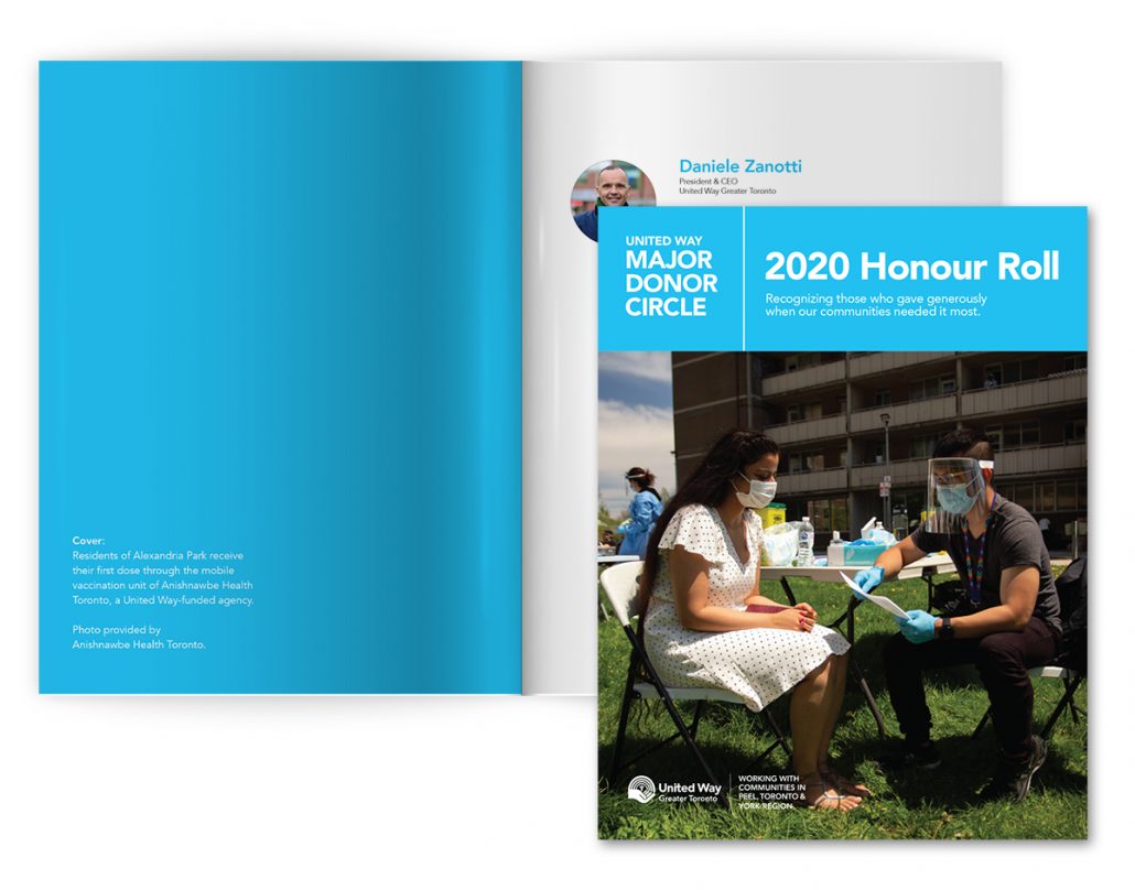 United Way 2020 Honour Roll cover