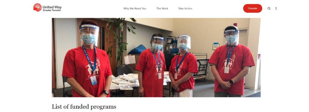United Way website Funded Programs feature image