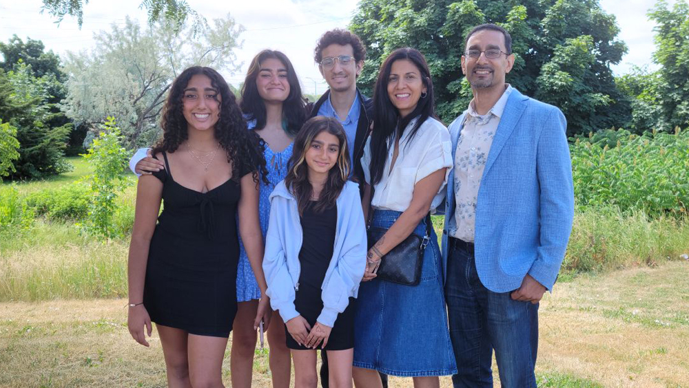 Puneet Kohli with his family