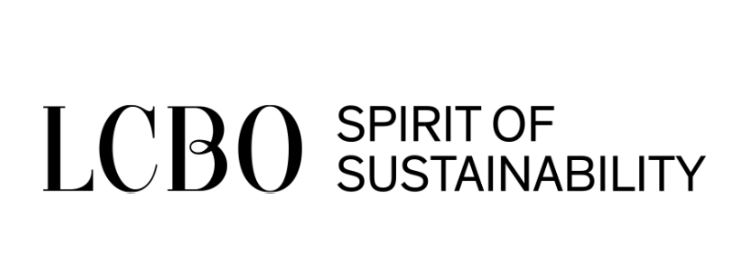 LCBO logo with the tagline "Spirit of Sustainability"