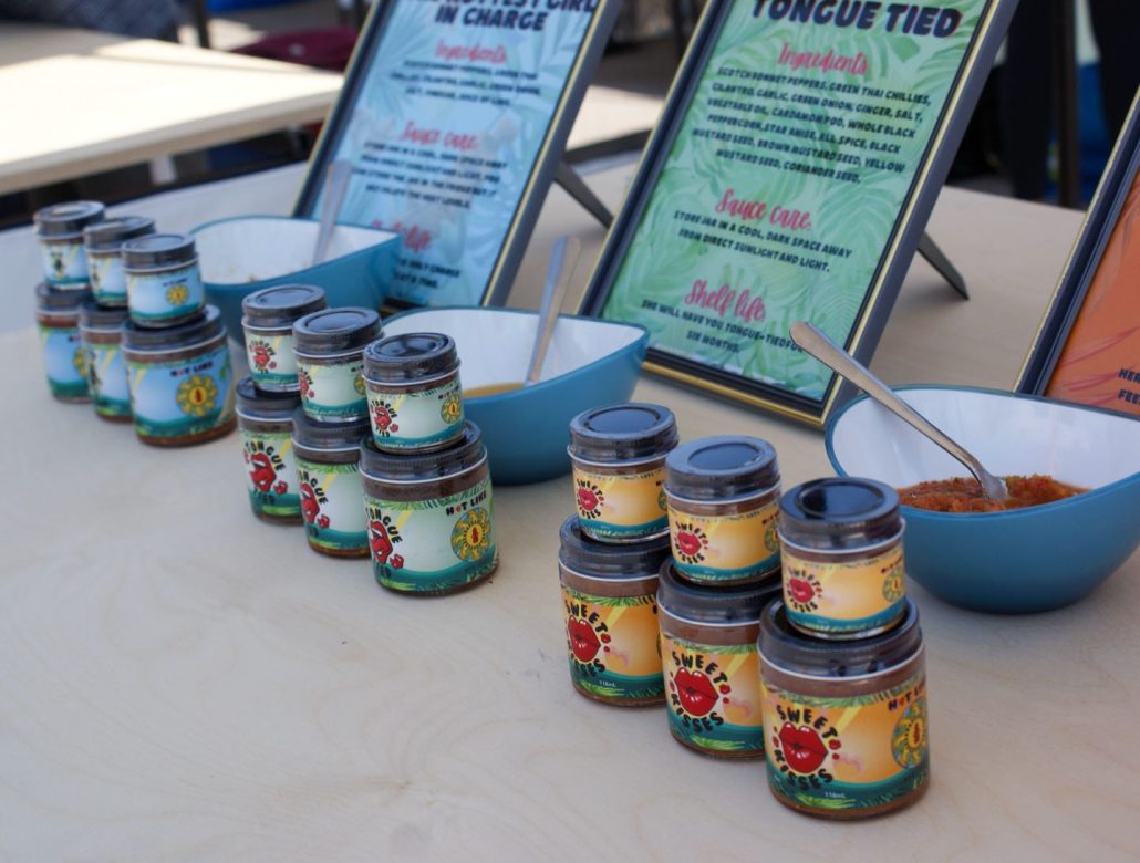 Products on display at the ILEO Market.