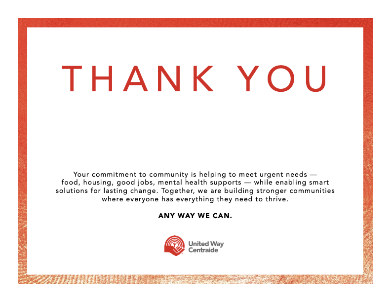 Image of Thank you certificate