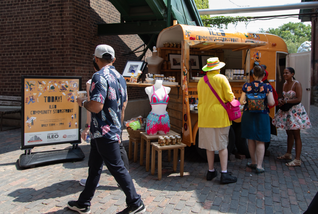 ILEO Entrepreneur booth at the Distillery District