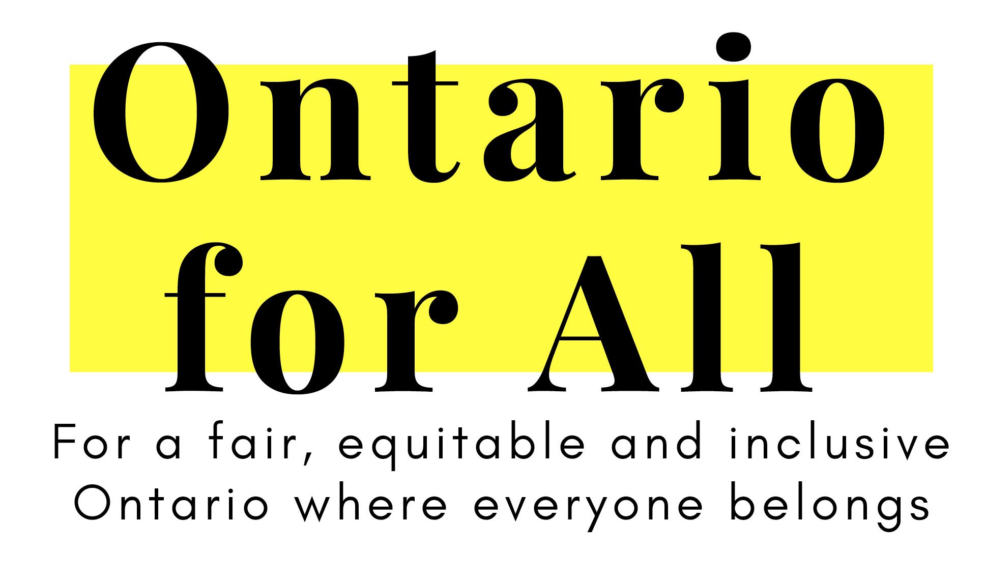 Ontario for All