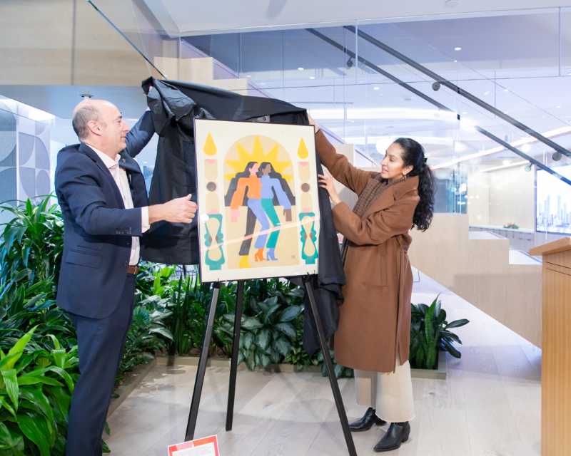 PwC Canada unveils two art pieces created by local Golden Mile artists.