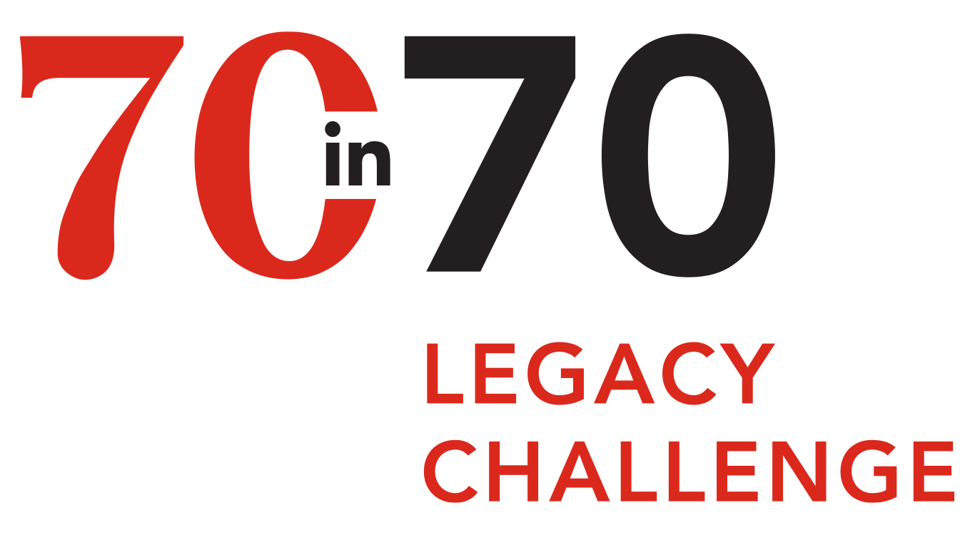 70 in 70 Legacy Challenge logo