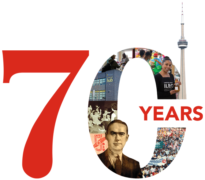 Graphic with collage of United Way moments