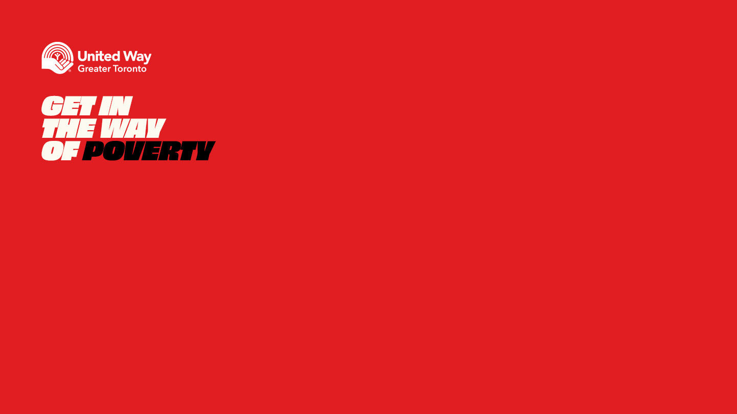 Get in the Way of Poverty Red Screen