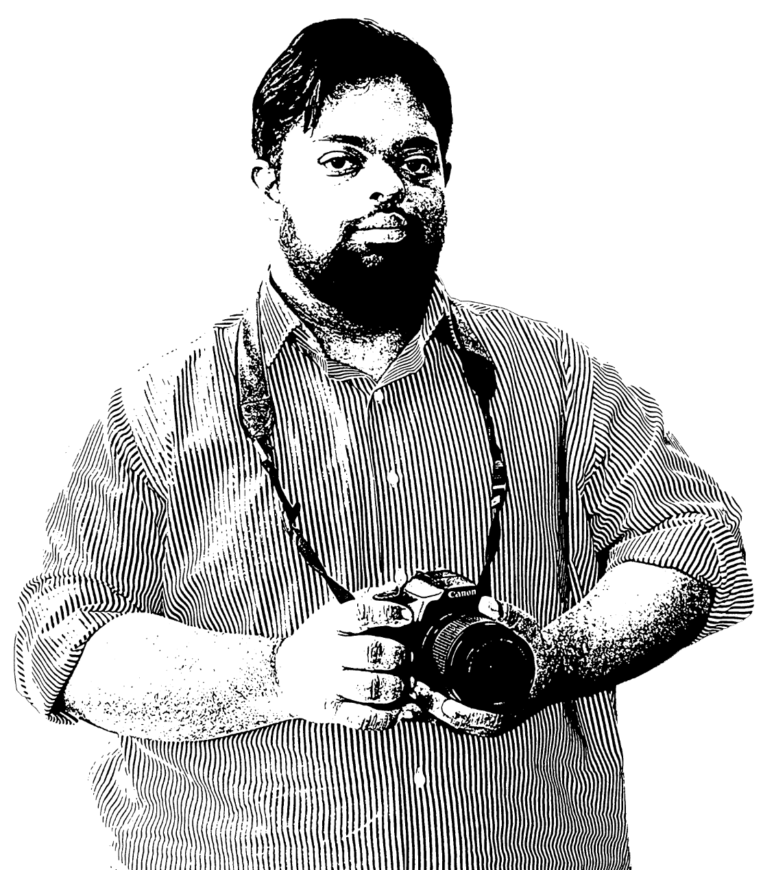 Image of Zafeer holding his camera